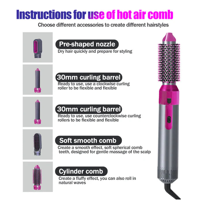 Hot Air Brush styling results
