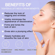 Neck cream texture and application