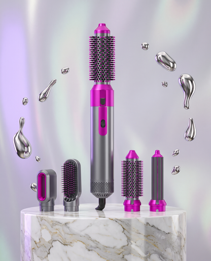 Hot Air Brush 5-in-1 on marble podium