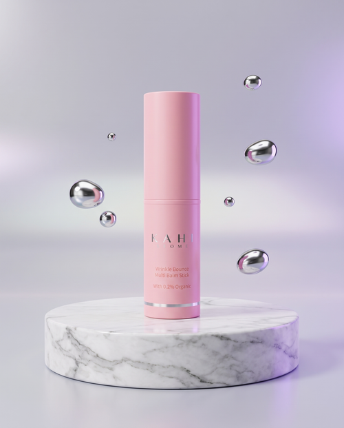 KAHI Wrinkle Bounce Multi Balm on marble podium