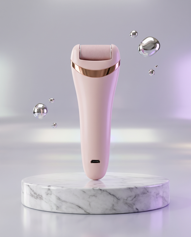 Electric Pedicure Foot File on marble podium