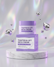 Tighten & Lift Neck Cream on marble podium