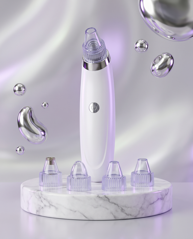 Pore Cleaning Vacuum Device on marble podium
